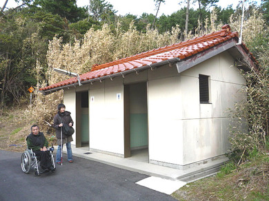 うみねこの坂道の途中の写真