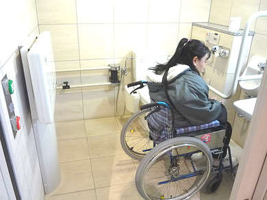 身障者トイレ内部の写真