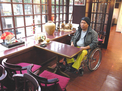 店舗内にある喫茶コーナーの写真