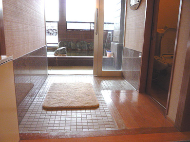 大浴場（岩風呂）入口の写真
