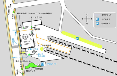 出雲大社駅前周辺マップ